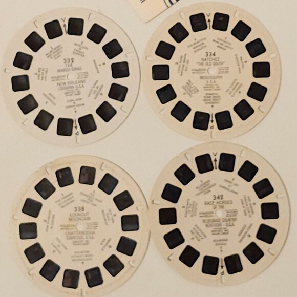 VINTAGE VIEW MASTER REEL LOT of 4 Southern United States - Mississippi.... - Picture 1 of 2